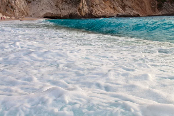 Kitüntetett Mírtos strand: kefalonia island, Görögország — Stock Fotó