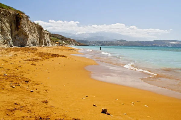 Spiaggia panoramica sull'isola di Cefalonia in Grecia — Foto Stock