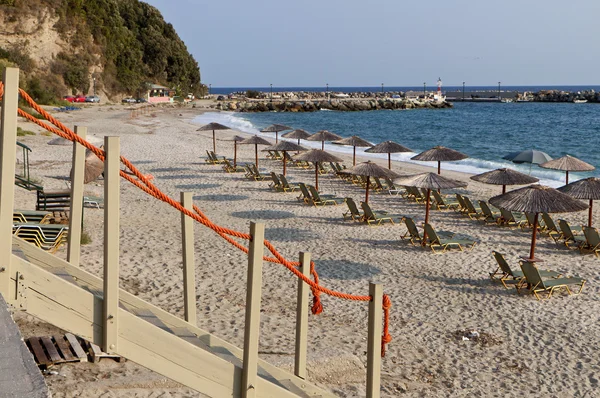 Agios ioannis byn och stranden vid pelion i Grekland — Stockfoto