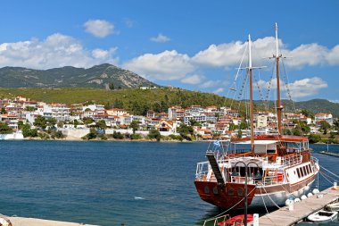 Neos Marmaras at Halkidiki peninsula in Greece clipart