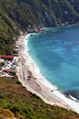 kefalonia Adası Yunanistan 'petani' beach