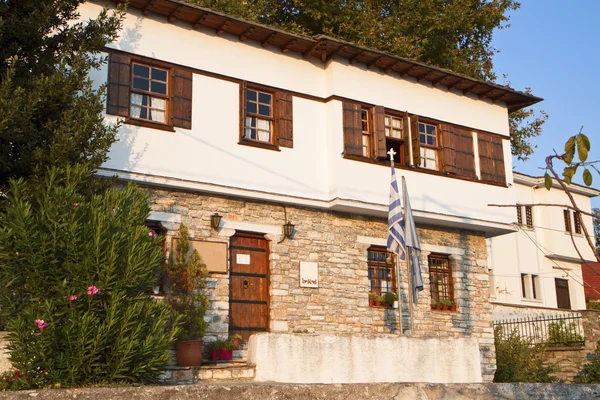 Traditionella hus på pelion i Grekland — Stockfoto