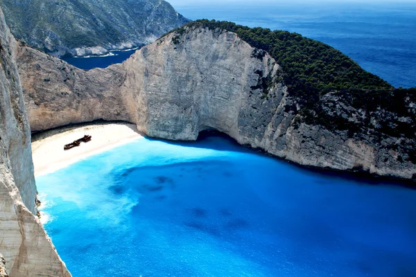 Spiaggia panoramica in Grecia Immagine Stock
