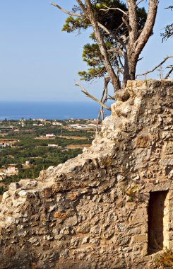 Kefalonia Adası Yunanistan. Saint george kaleden göster