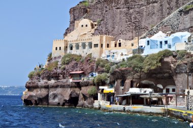 Santorini island in Greece clipart