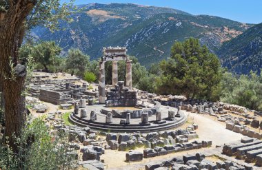 Ancient Delphi in Greece clipart