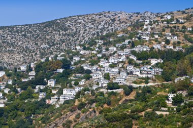Makrinitsa village at Pelion of Greece near Volos city clipart