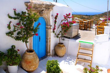 Kithira Adası'nda bulunan Yunan geleneksel ev