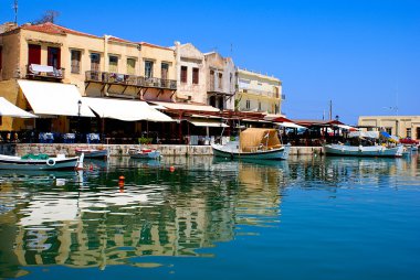 Traditional city of Rethymno at Crete, Greece clipart
