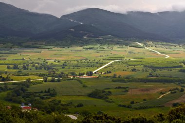 Yunanistan Makedonya bölgesinde Serez city yakınındaki Vadisi