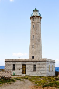 Yunanistan gytheio şehrinin kranay Adası'nda deniz feneri