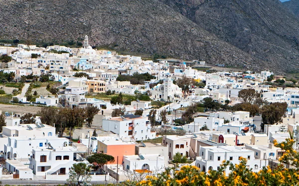 Vesnice emporio na ostrov santorini v Řecku — Stock fotografie