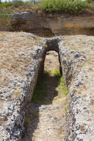 Antiguo cementerio micénico en Grecia — Foto de Stock