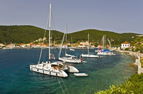 Village de Fiscardo sur l'île de Céphalonie en Grèce — Photo