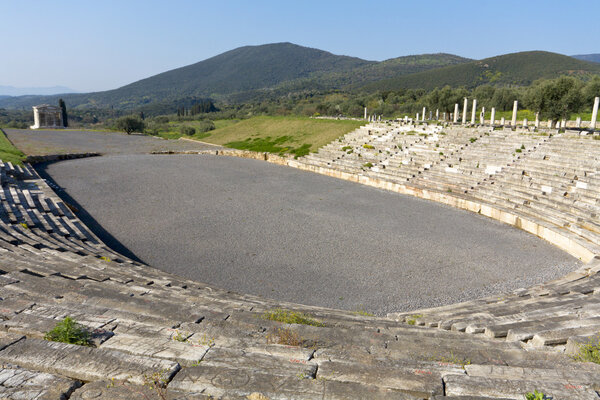 Ancient Messene and the stadium near Kalamata, Greece