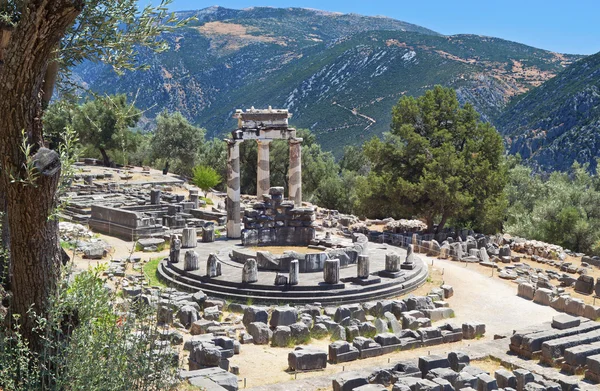 Antike delphi in griechenland Stockfoto