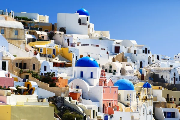 Santorini island in Greece Stock Image