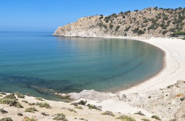 Beach at Samothraki island in Greece clipart