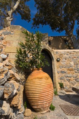 monemvasia Yunanistan'da geleneksel Yunan evde