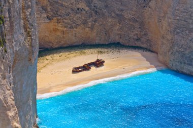 navagio plaj zakynthos Adası Yunanistan