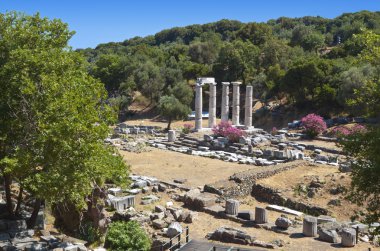 Yunanistan samothraki Adası'nda büyük Tanrıların Tapınağı