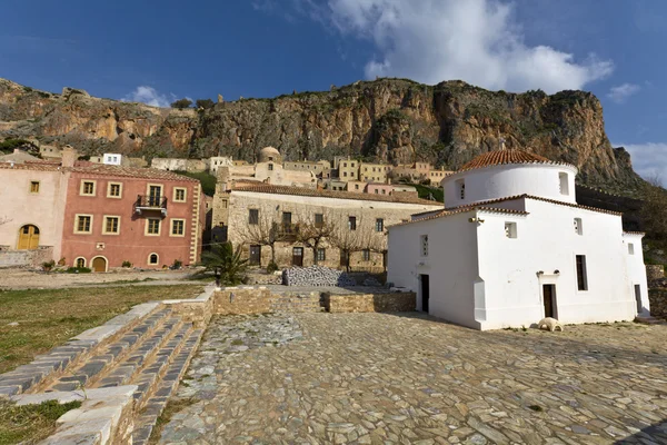 Village médiéval fortifié de Monemvasia en Grèce — Photo