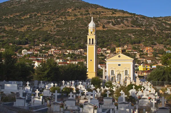 Tradisjonell gresk ortodoks kirke på øya Kefalonia – stockfoto