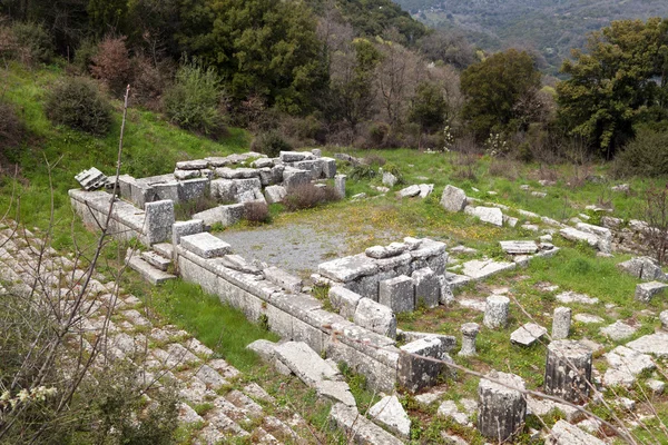 Αρχαίου ναού της ΔΕΣΠΟΙΝΑ στο lykosura στην Ελλάδα — Φωτογραφία Αρχείου