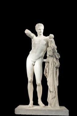hermes eski klasik Yunan heykeli