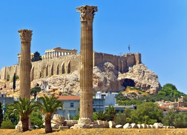 Atina, Yunanistan Akropolis ve Olimpiya-zeus Tapınağı