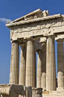 Parthenon Tapınağı'nda Yunanistan Atina Akropolisi