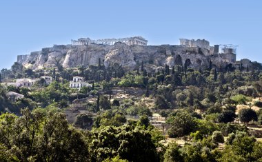 Parthenon Tapınağı'nda Yunanistan Atina Akropolisi