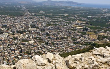 Argos city of Greece (view from the Larissa castle clipart