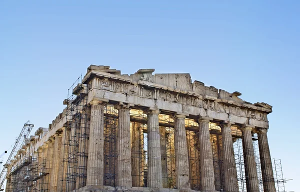 Tempio del Partenone all'Acropoli di Atene in Grecia — Foto Stock