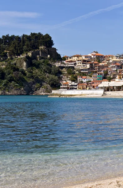 หมู่บ้านประมงกรีกแบบดั้งเดิมของ Parga — ภาพถ่ายสต็อก