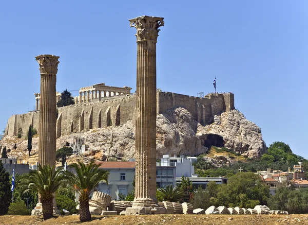 Templet olympiska Zeus i Aten, Grekland — Stockfoto