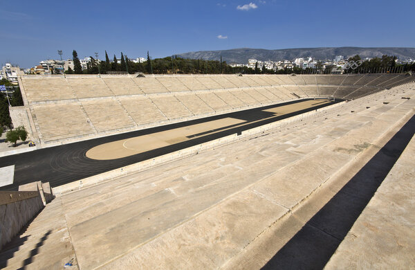 Panathenaic stadium at Arditos hill, Athens, Greece