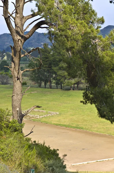 Ancient Olympia at Greece (the stadium — Stock Photo, Image