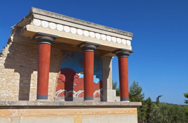 Ancient Knossos at Crete island in Greece clipart