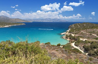 Yunanistan'ın Girit Adası'nda Mirabello Körfezi