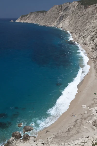 Spiaggia di Cipouria nell'isola di Cefalonia in Grecia — Foto Stock