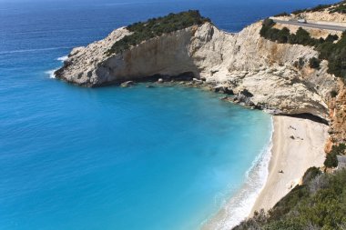 Porto katsiki beach lefkada Adası Yunanistan.