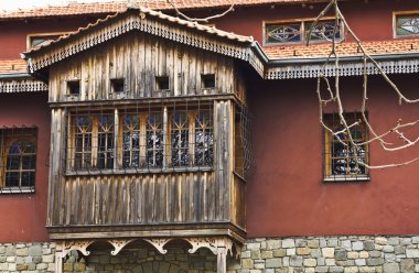 Eski Yunan Manastırı ayrıntı, metsovo, Yunanistan