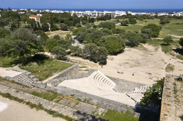 Akropolis ostrova Rhodos v Řecku — Stock fotografie