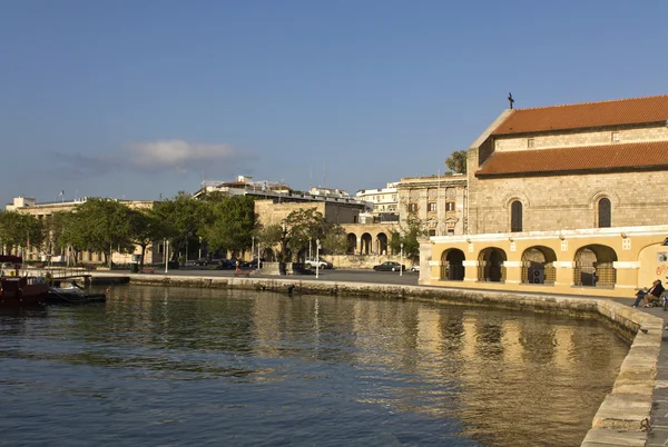 Hamnen i Rhodos Grekland — Stockfoto