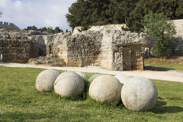 Castillo de los Caballeros en la isla de Rodas, Grecia —  Fotos de Stock