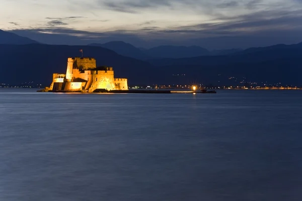 Forteresse Bourtzi à Nauplie dans le sud de la Grèce — Photo