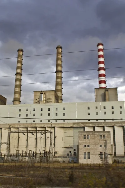 Centrale elettrica a carbone a Tolemaida, Grecia — Foto Stock