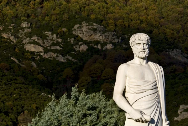 Aristoteles-Statue in Stageira in Griechenland — Stockfoto