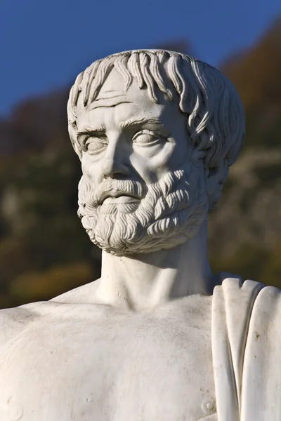 Aristotle statue located at Stageira in Greece — Stock Photo, Image